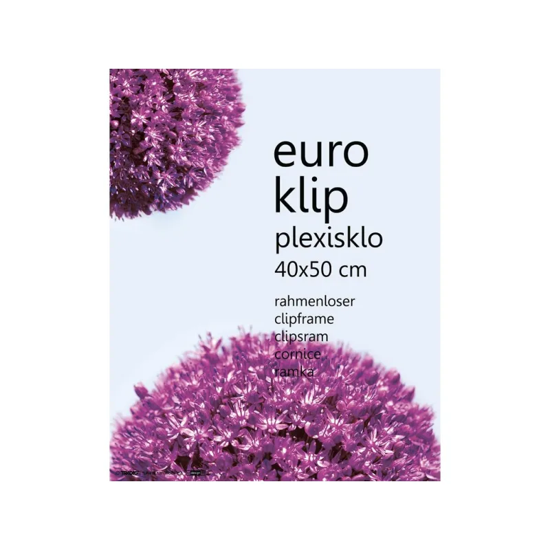 Euroklip plexi 40x50