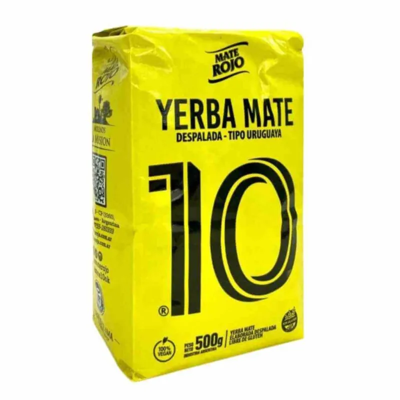 Yerba Mate 10 Reserva - Despalada Tipo Uruguay - 500 g