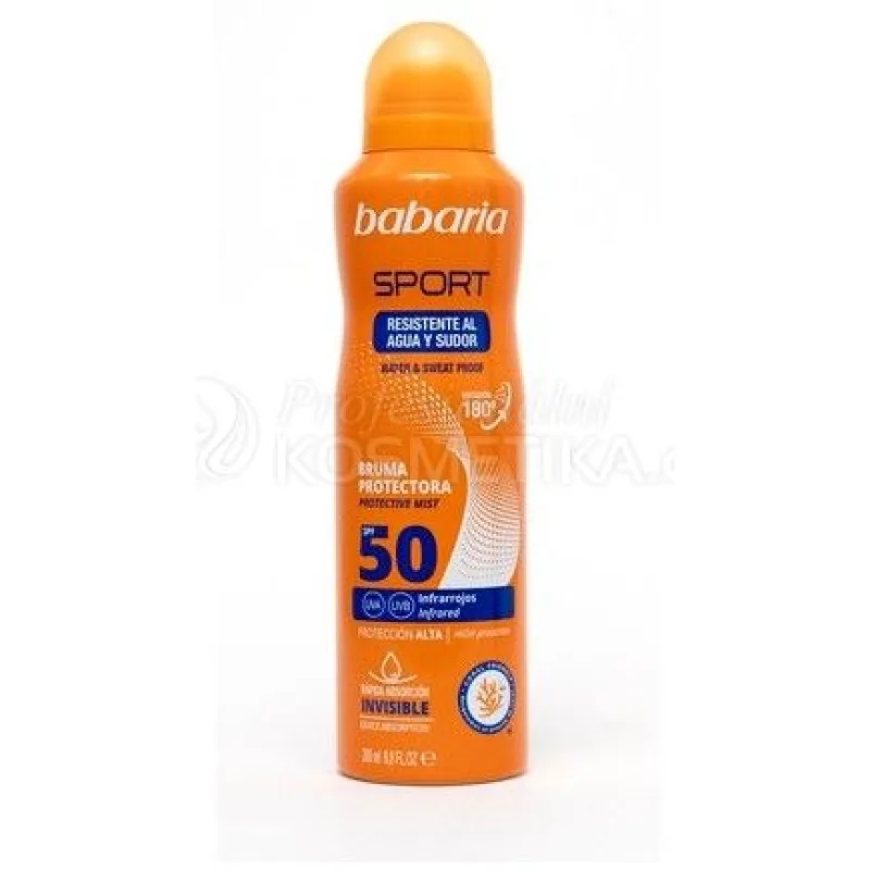 Babaria Protective Sun Mist Sport SPF50 - Speciální ochranný sprej 200 ml