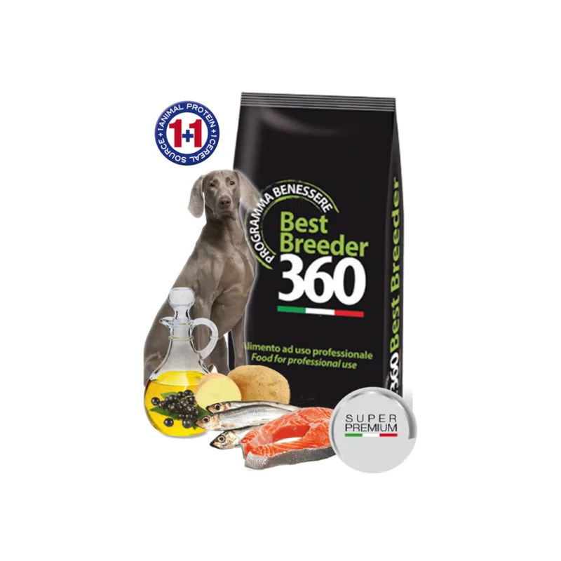 SALUTE Master Breeder monoprotein pes stř. a vel. plemena – ryba s prebiotiky 20kg