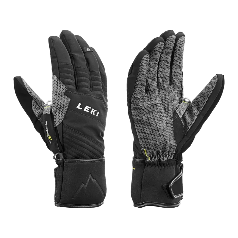 Leki Tour Plus V Black/Chrome/Lime 636771301