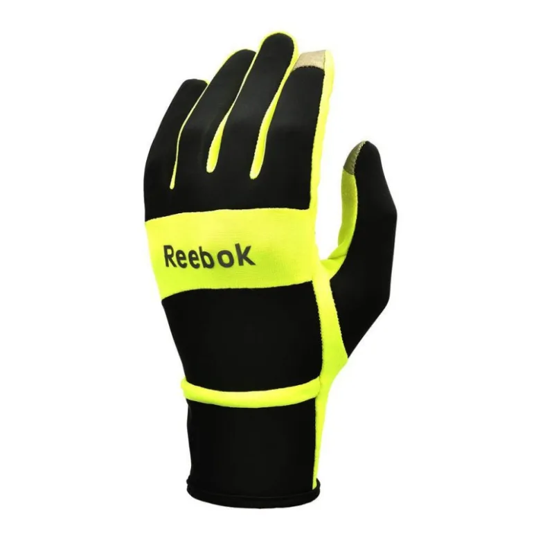 Běžecké thermo rukavice REEBOK - Varianta: Termo rukavice žluté - vel. M