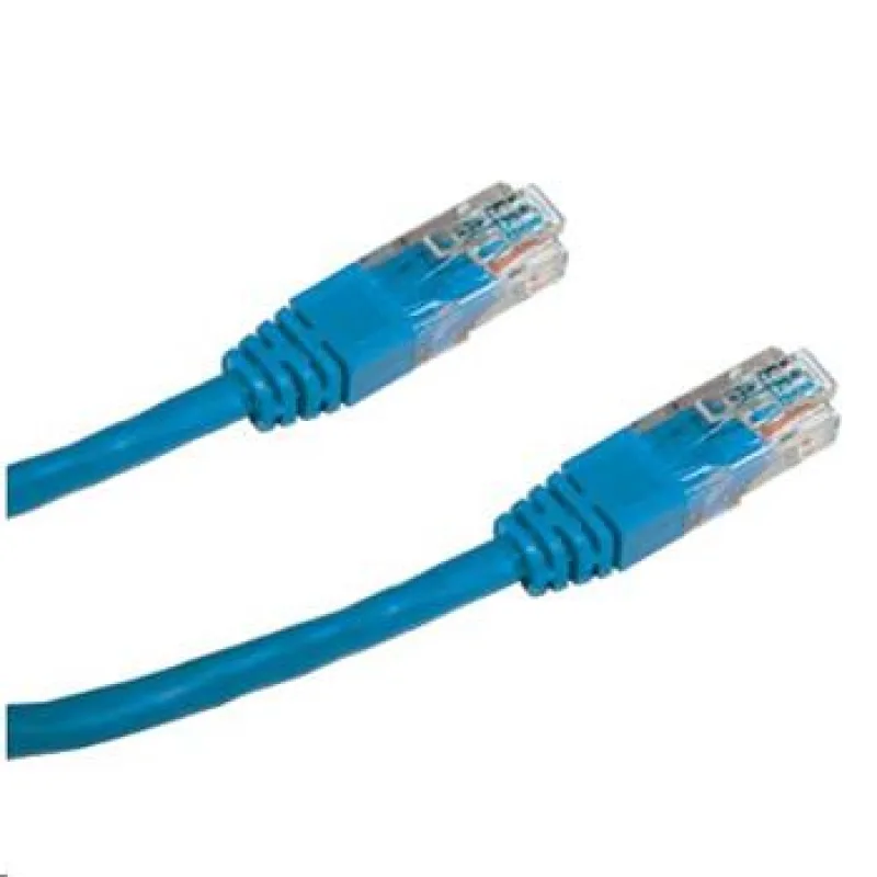 Patch cord UTP CAT5E 3m modrý – náhled 1