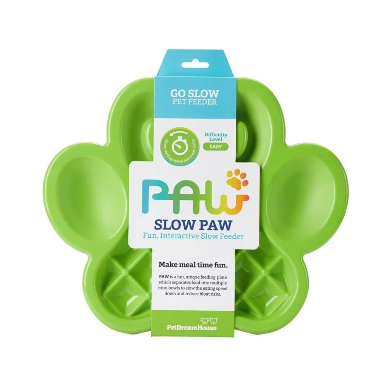 Zpomalovací miska Paw Slow Feeder - zelená