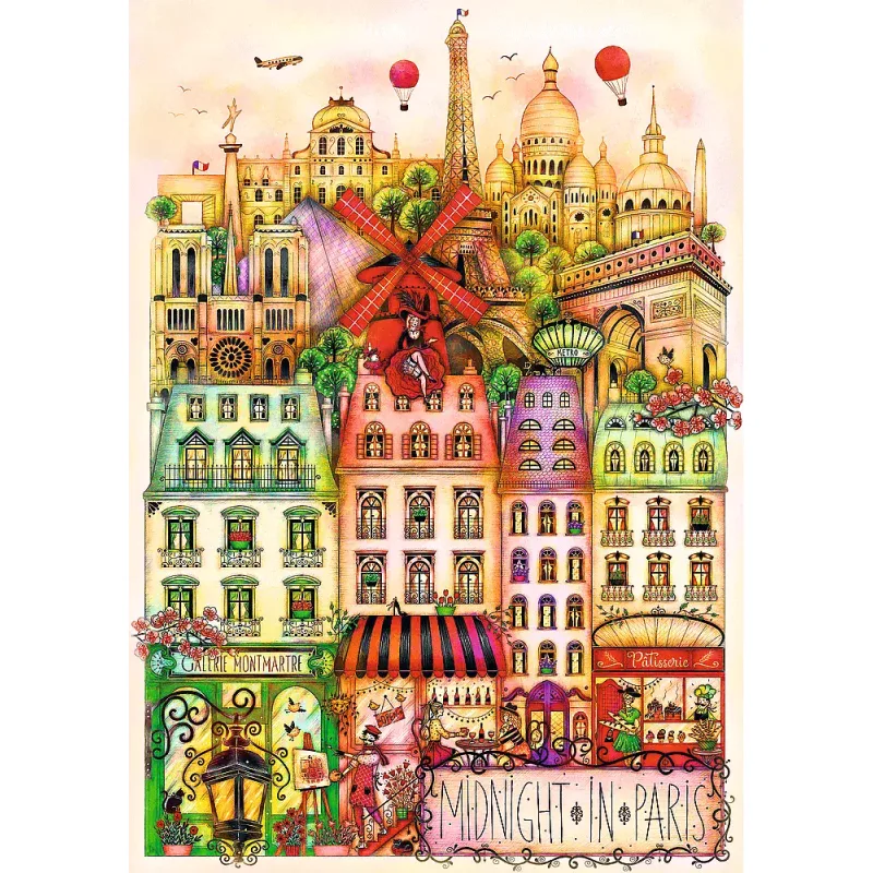 Puzzle Polnoc v Paríži