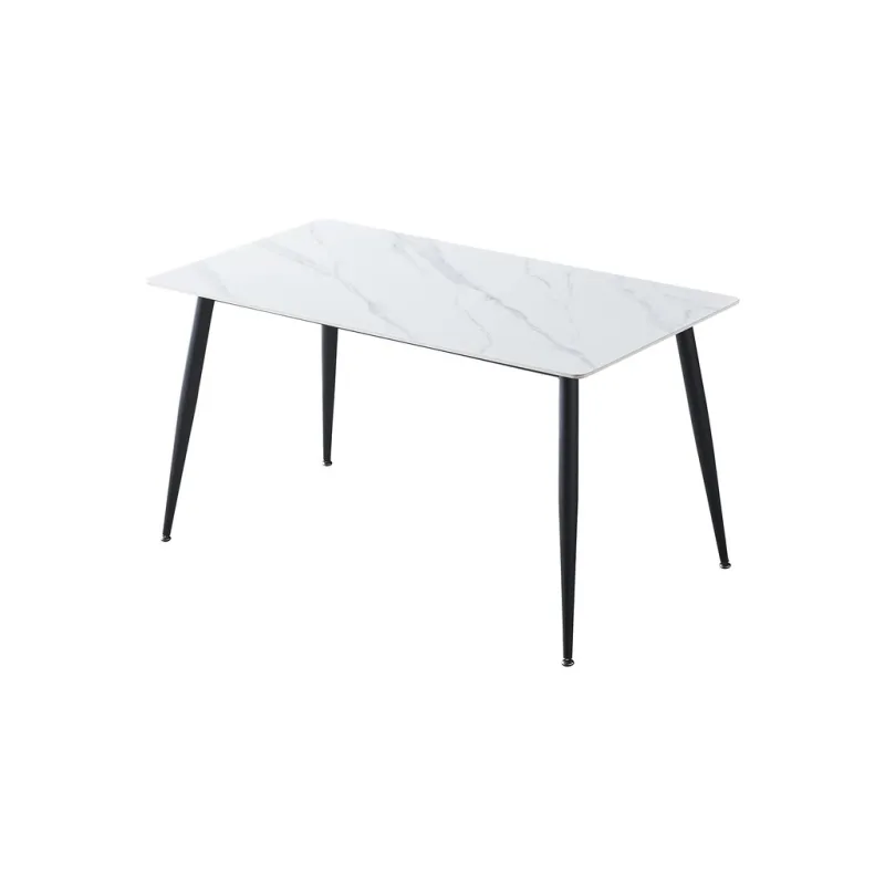 Jídelní stůl ADRIA 130x70 bílý mramor