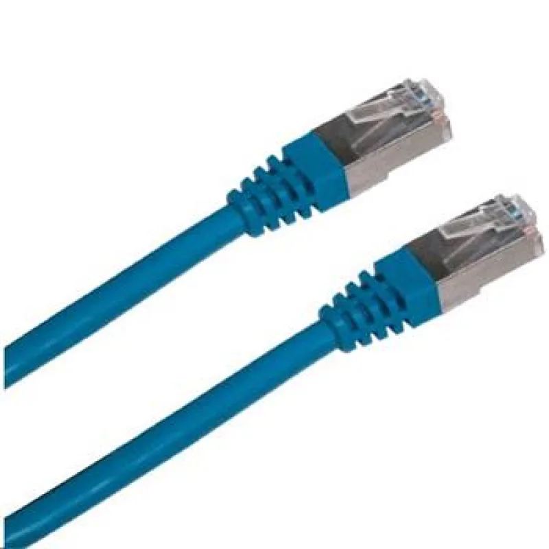 Patch cord FTP CAT5E 1m modrý