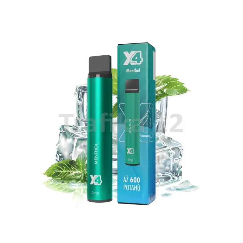X4 Bar Zero - Mentol (Menthol) 0mg