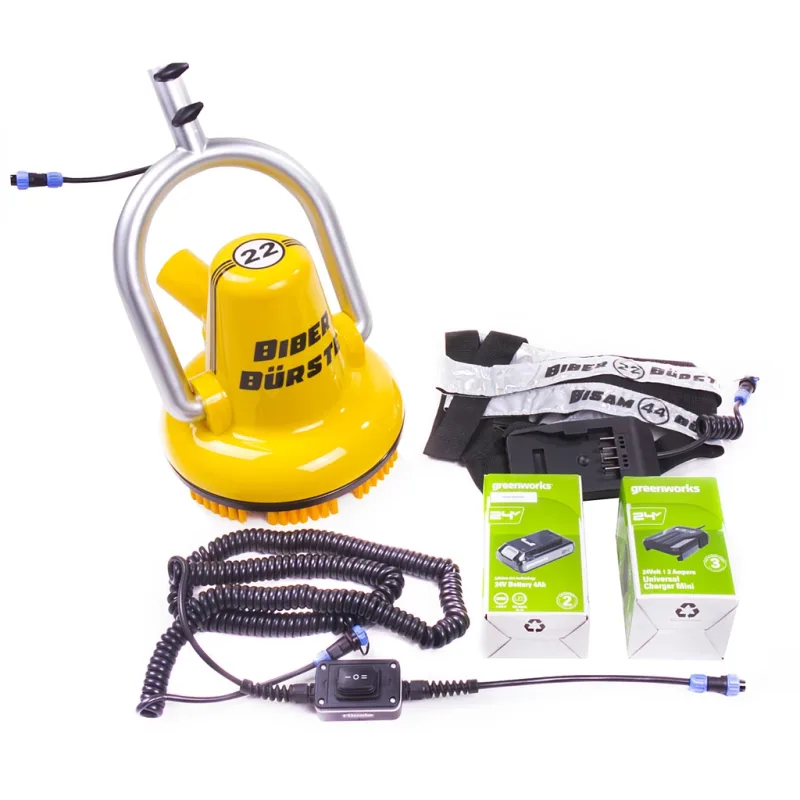 BIBER 22 BRUSH stěnový kartáč - bateriová sada