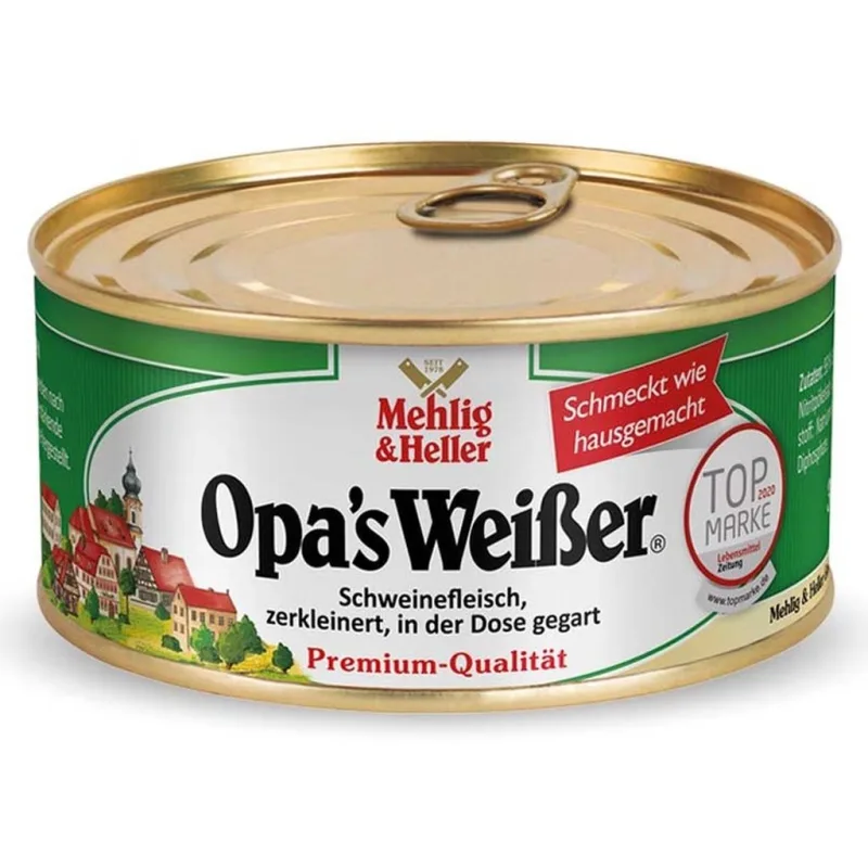 Mehlig & Heller Opa's Weißer vepřová masová specialita v konzervě 300 g  - originál z Německa