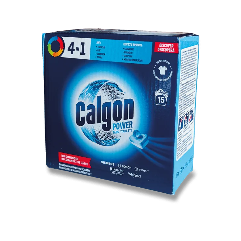 Calgon - tablety na čistění pračky - 15 tablet
