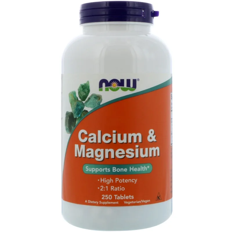 Now Calcium & Magnesium, 250 tablet