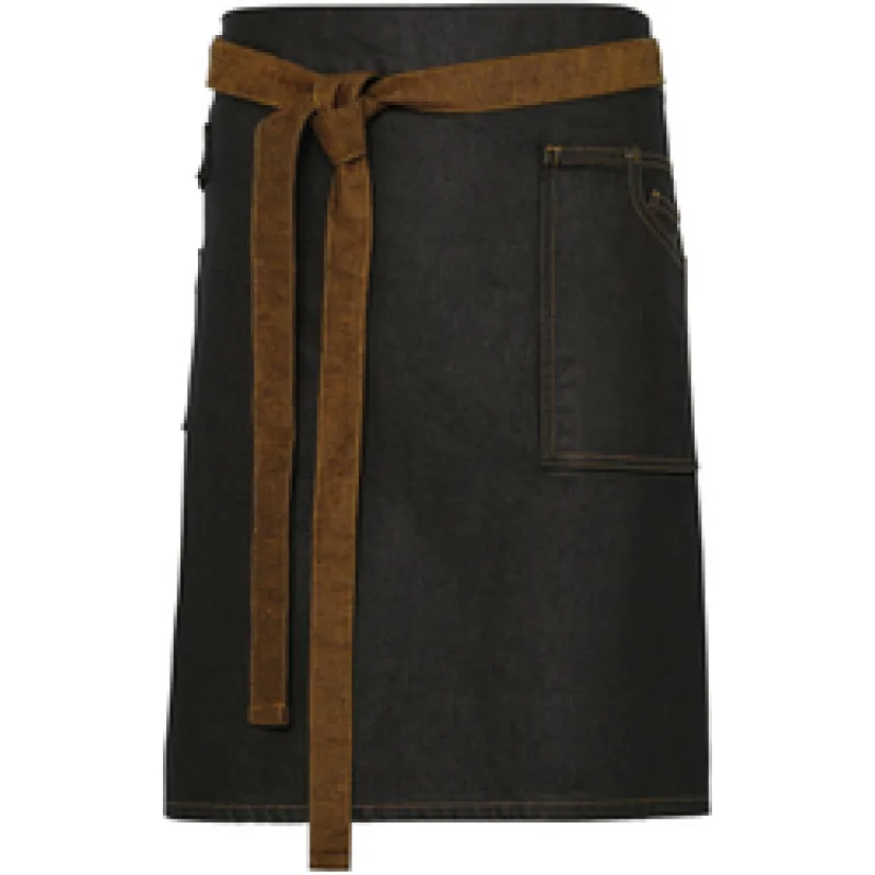 Denim zástěra do pasu krátká "Division" Premier PR 135