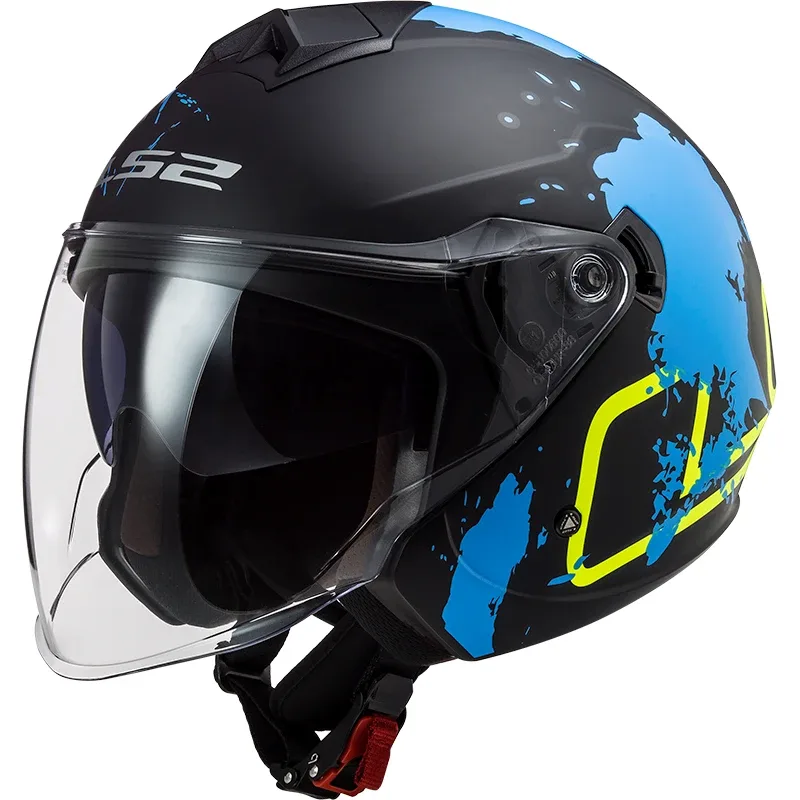 Otevřená helma LS2 OF573 TWISTER II XOVER MATT BLACK BLUE XS