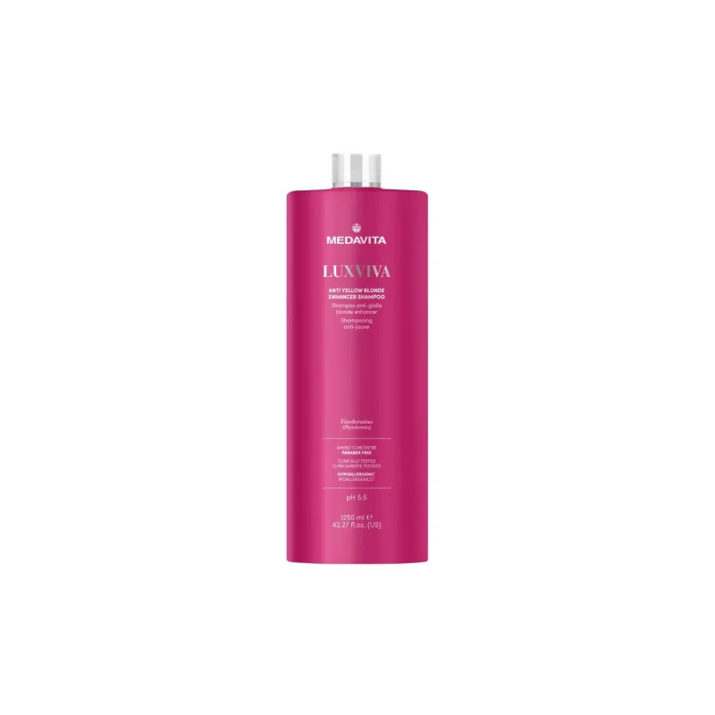 Medavita LUXVIVA Šampon Anti-Yellow fialový proti žlutým odleskům 1250ml