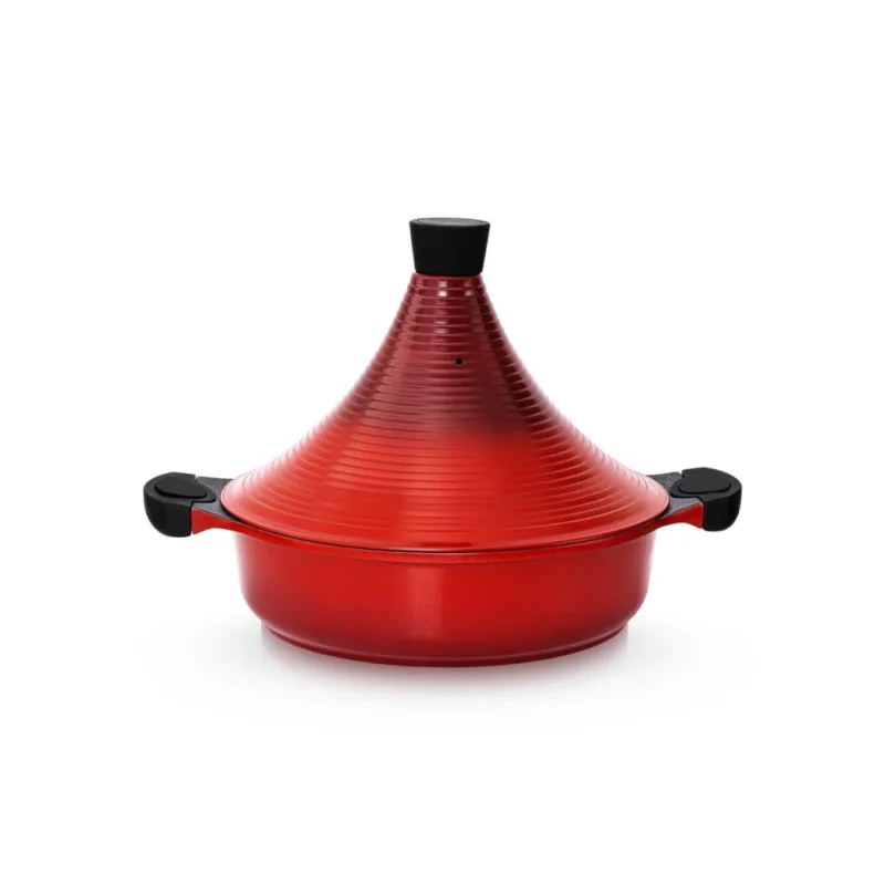Marocký hrnec Tajine na indukci litý hliník 28 cm červený - INTIGNIS