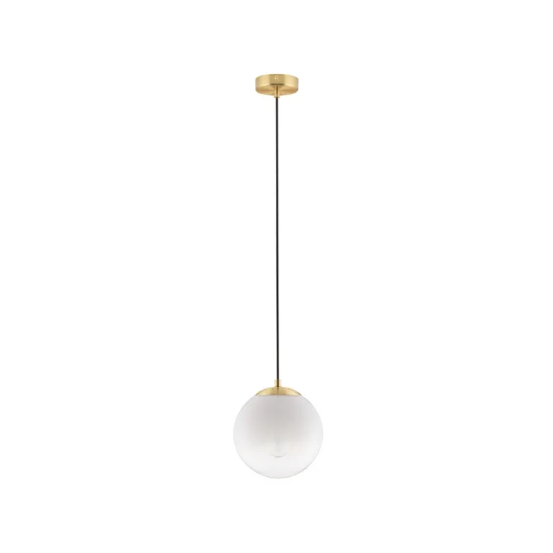 Bílé skleněné závěsné světlo Nova Luce Vita 20 cm