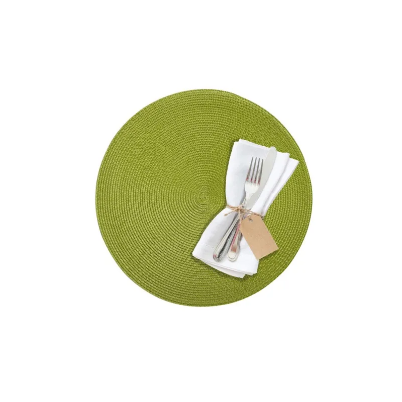 Prostírání kulaté KRUH, ø 38 cm - zelené