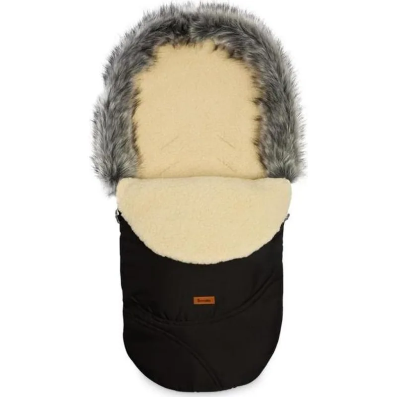 Zimní fusak do kočárku Eskimo černá/vlna