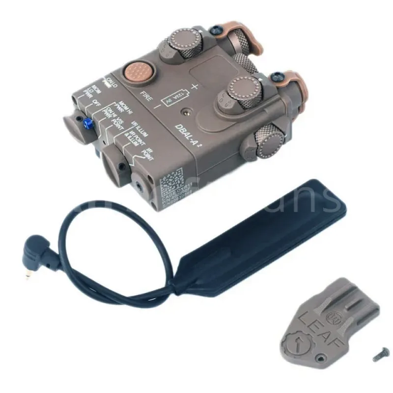 Box PEQ DBAL-A2, LED svítilna, laser, tan, WADSN