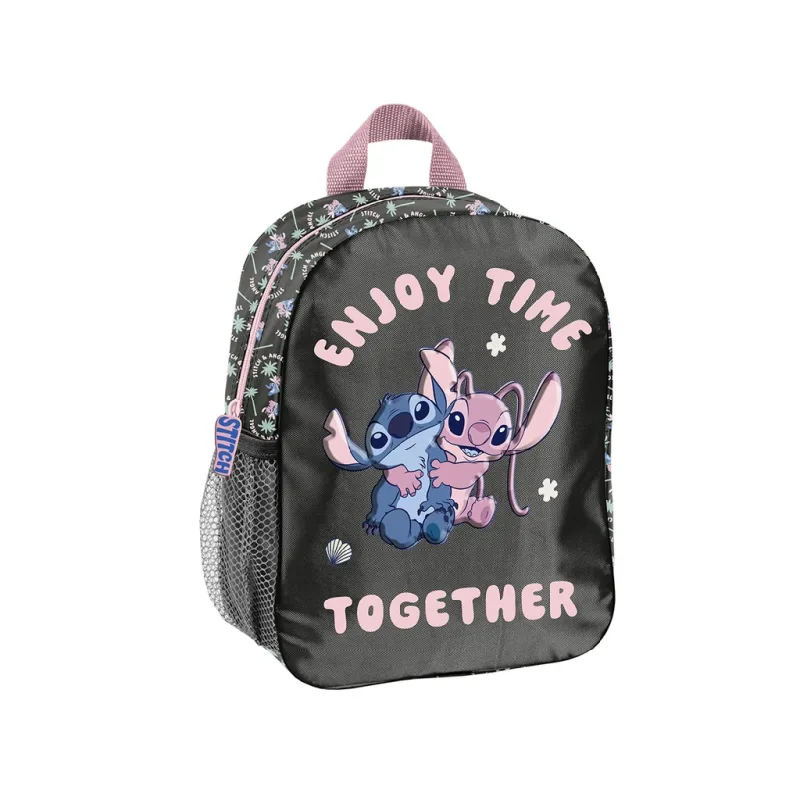 Školní batoh Stitch & Angel černý malý