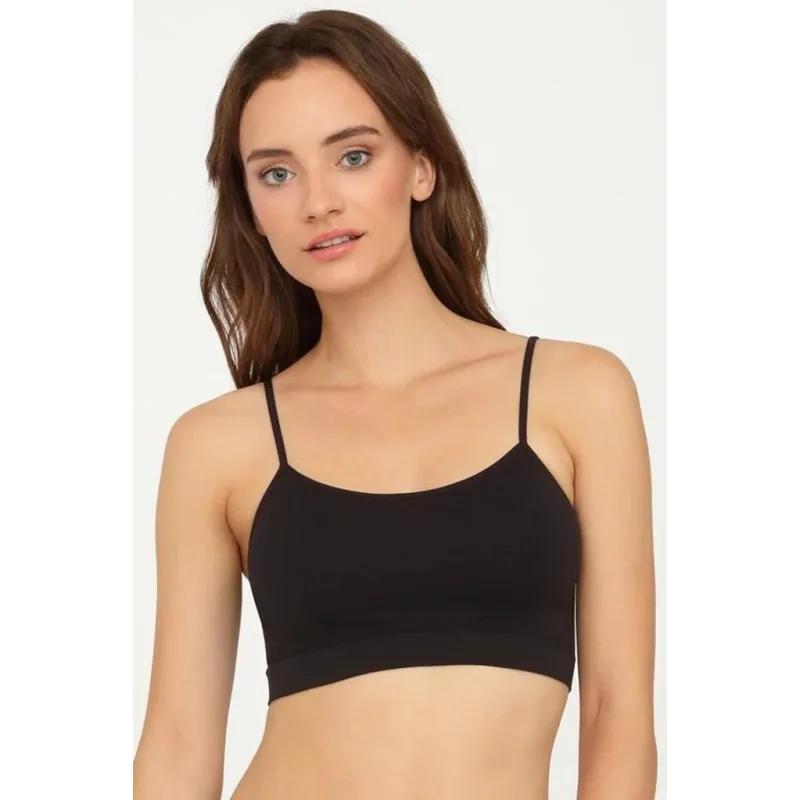 Bezešvá podprsenka Top Essentials černá (M) – náhled 1
