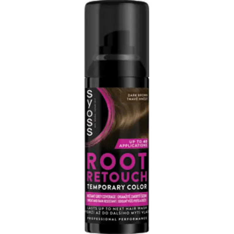 Syoss Root Retouch sprej na odrasty Dark Brown 120 ml