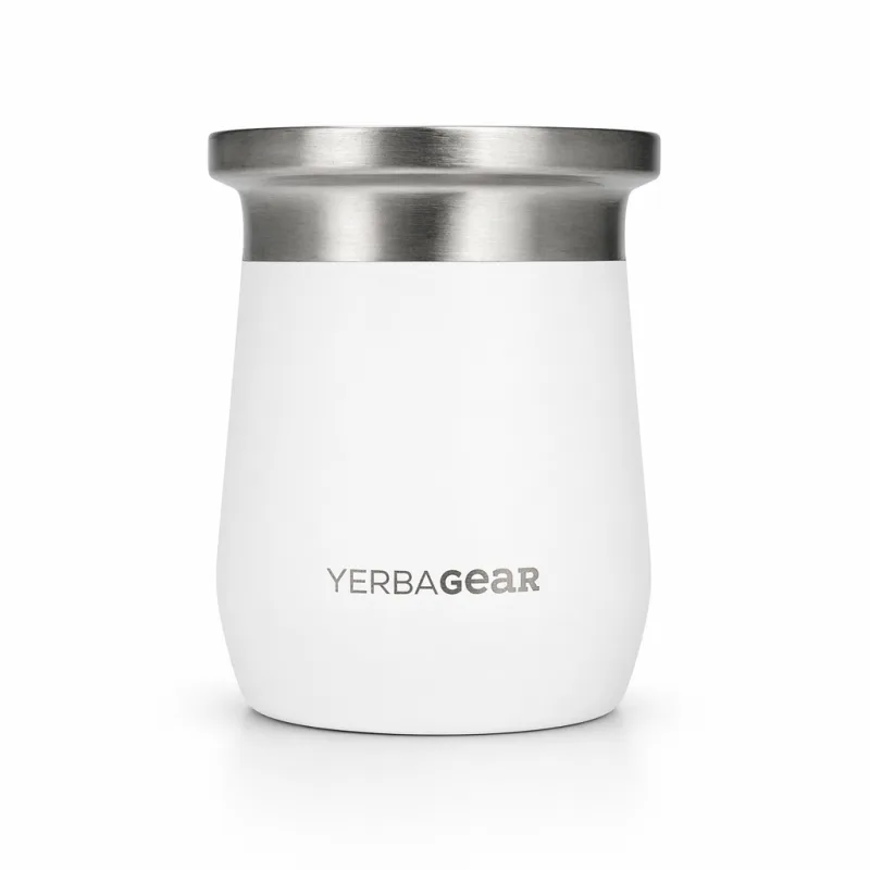 YerbaGEAR Mate Cup White