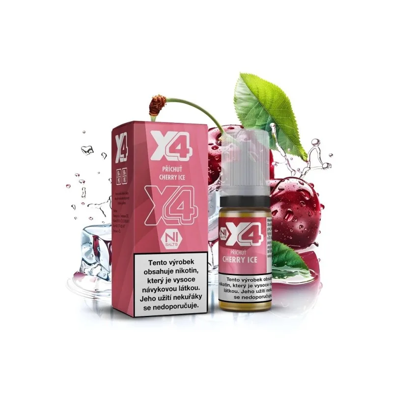 X4 Bar Juice Salt - E-liquid - Cherry ICE (Chladivá třešeň) - 20mg
