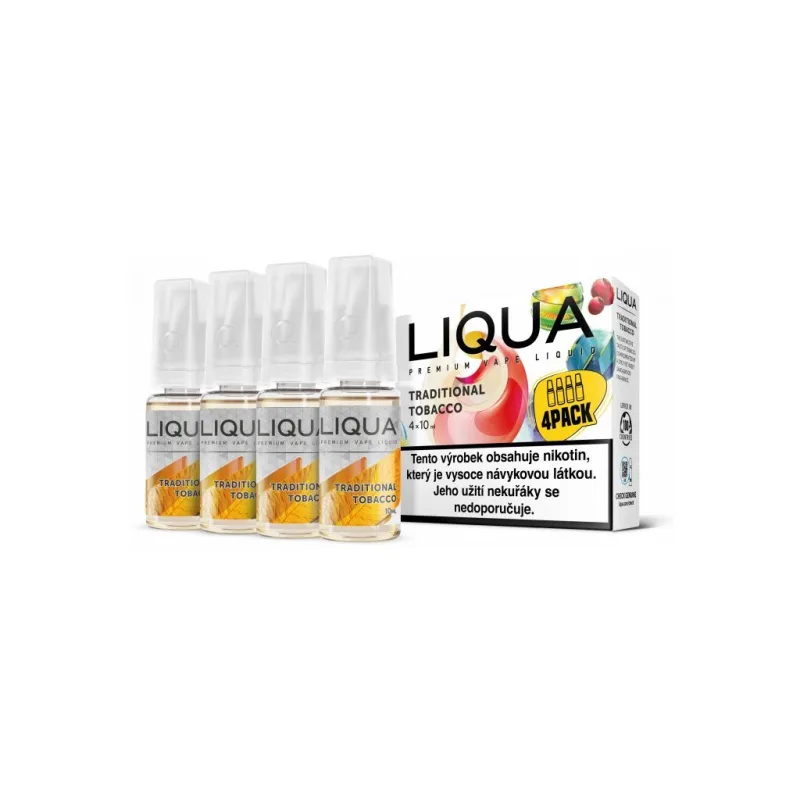 Liquid LIQUA Elements 4Pack Traditional tobacco 4x10ml-3mg (Tradiční tabák)