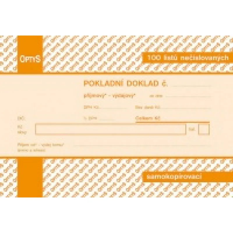 Univerzální pokladní doklad A6 propisující OP 1093