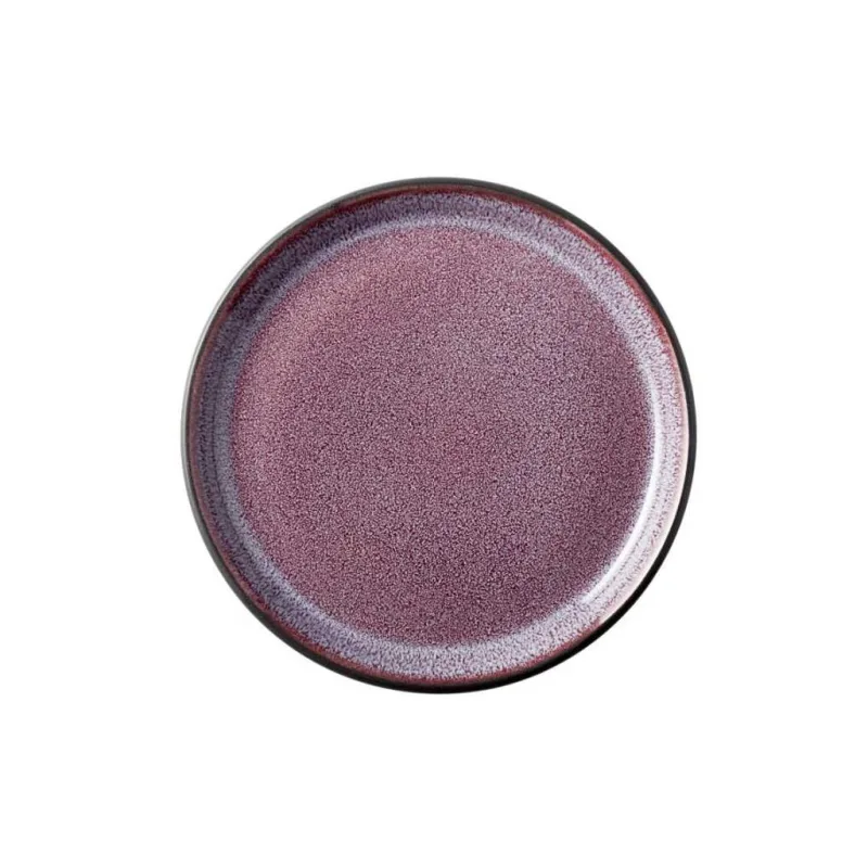 Kameninový servírovací talířek 17 cm Black/Lilac - BITZ