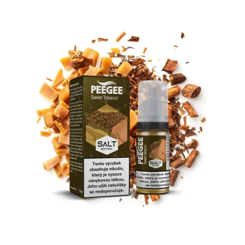 PEEGEE Salt - E-liquid - Sladký tabák - 10mg