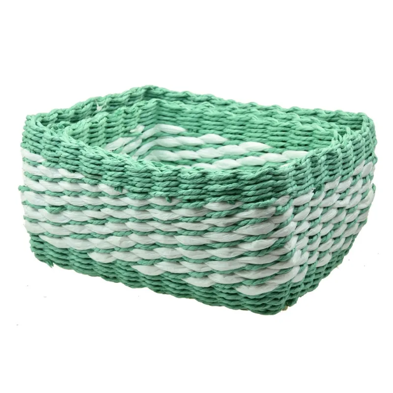 Sada 3 boxů zelených hranatých – náhled 1