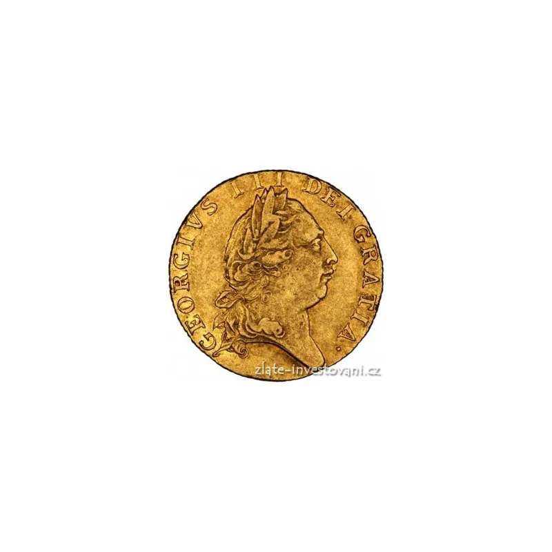 Zlatá mince britská Guinea-George III.