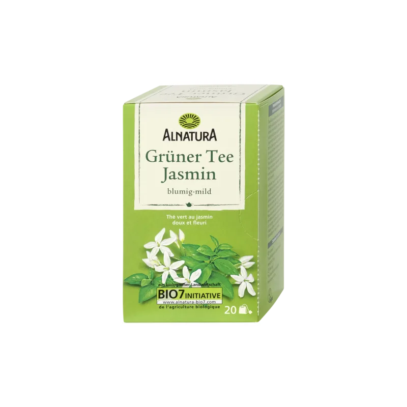 Alnatura Bio zelený čaj s jasmínem 20ks 30g