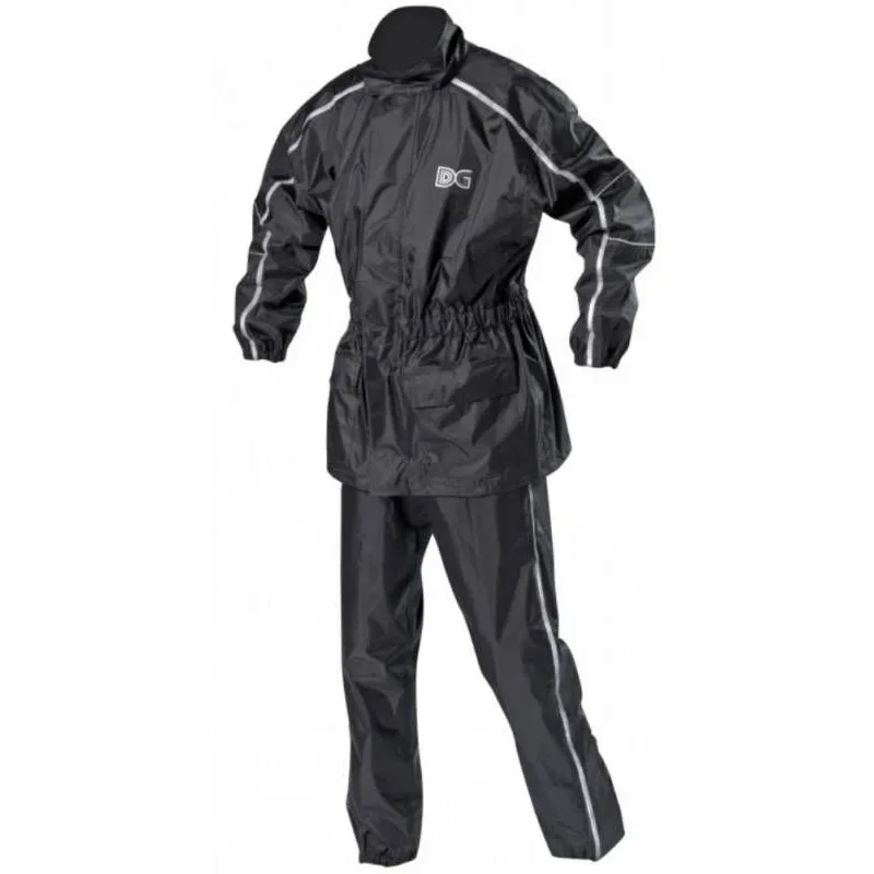 Bunda a kalhoty Security pack, NOX (černá/reflexní pruhy, vel. 2XL)