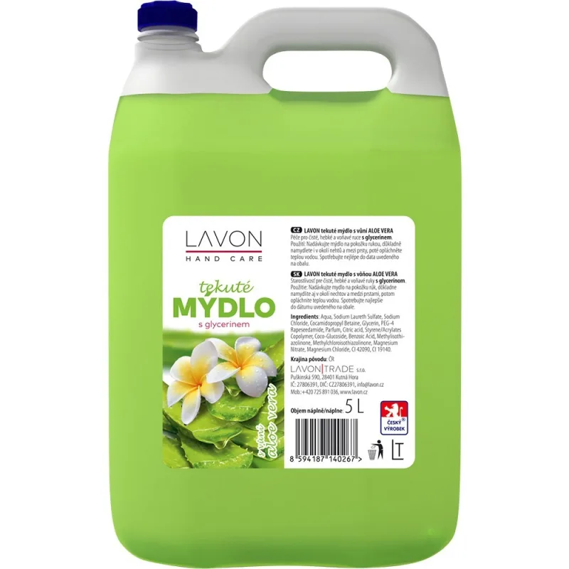 LAVON LAVONEA Aloe Vera tekuté mýdlo, 5 l
