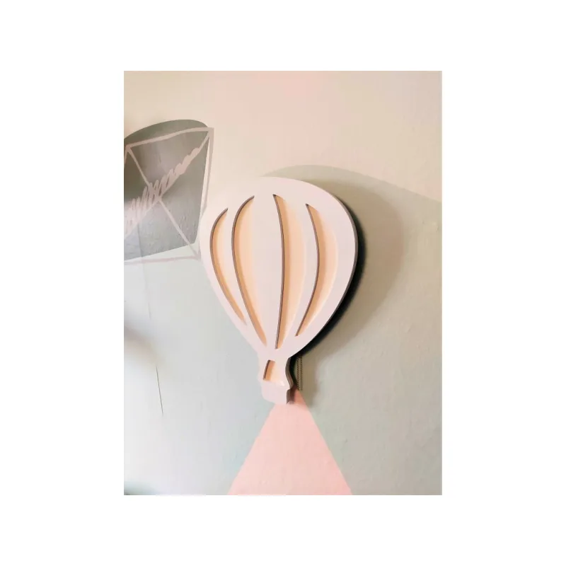 Noční lampička balon bílo-šedý - 30 x 40 cm