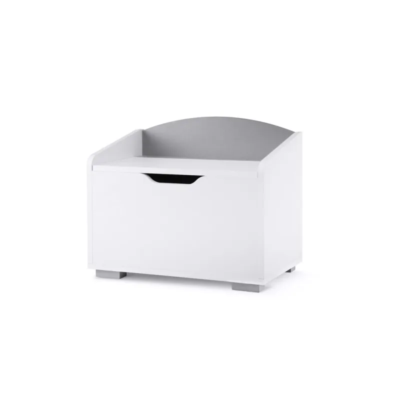 Velký dětský úložný box – šedý, 60 x 35 cm