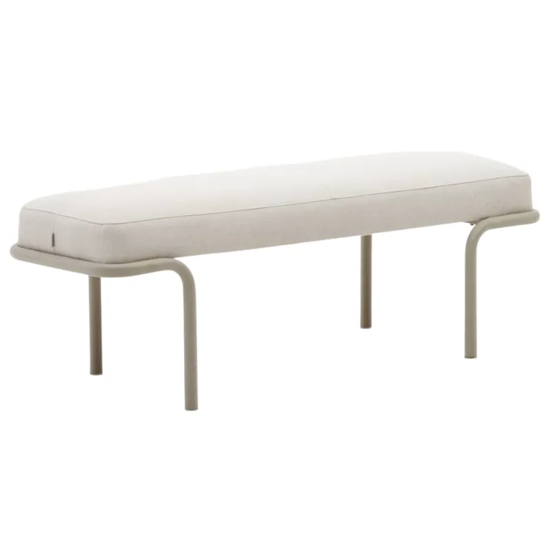 Béžová čalouněná lavice Compo II. 130 cm