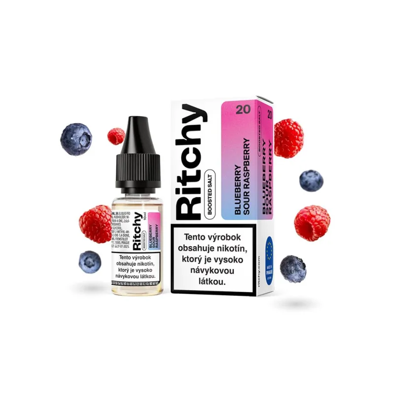 Ritchy Salt Blueberry Sour Raspberry (Nakyslá borůvka s malinou) 10ml 10mg