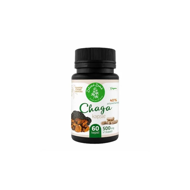 Chaga kapsuly, 60 ks  40 % polysacharidov