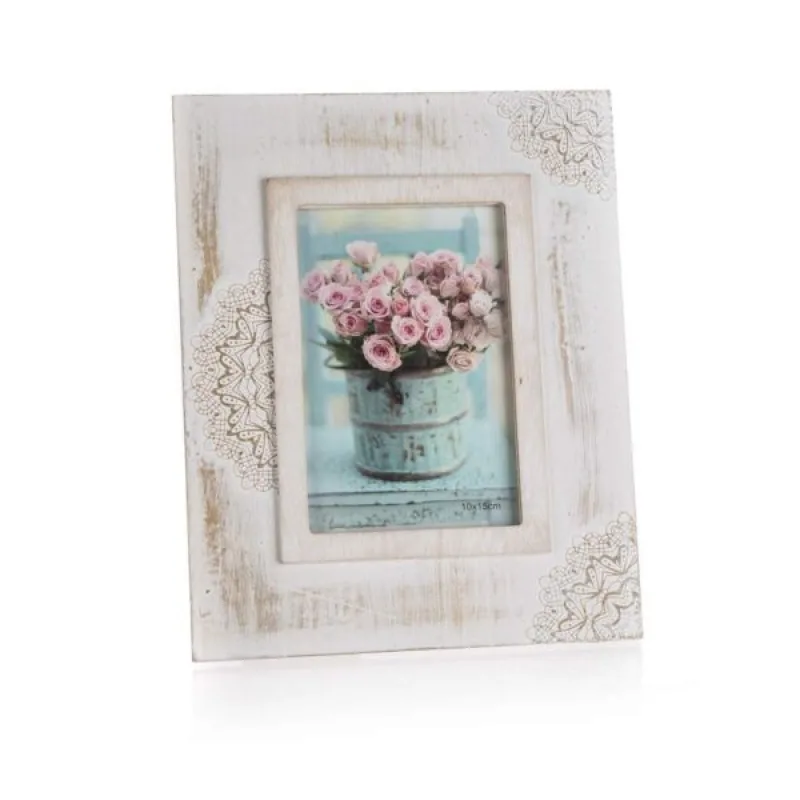 HOME DECOR Rámeček RUSTIN WHITE, var.2