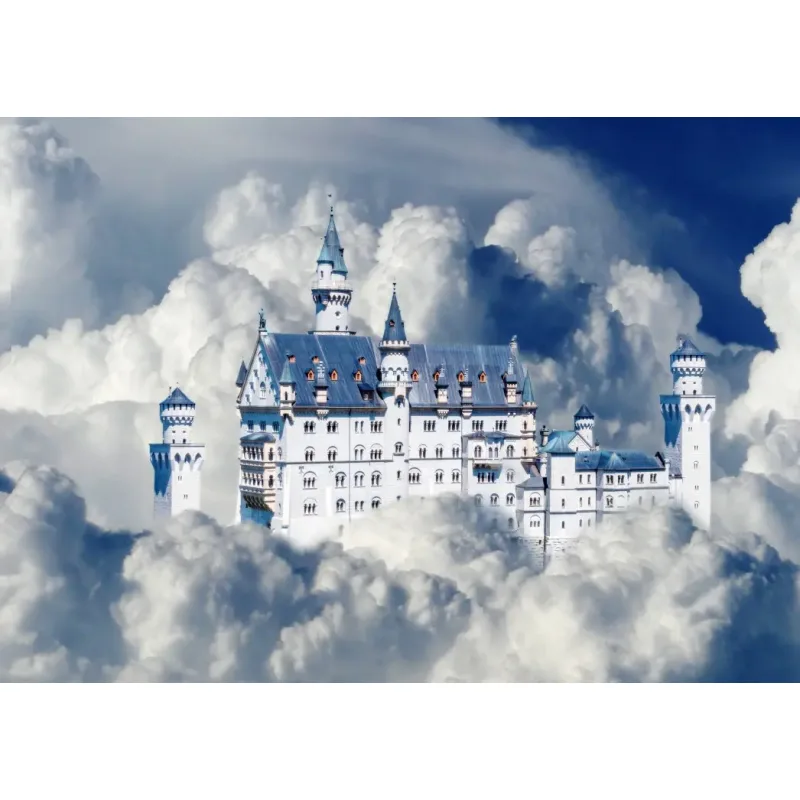 Puzzle Zámok Neuschwanstein v oblakoch