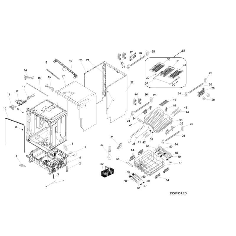 Noha myčky - C00858241