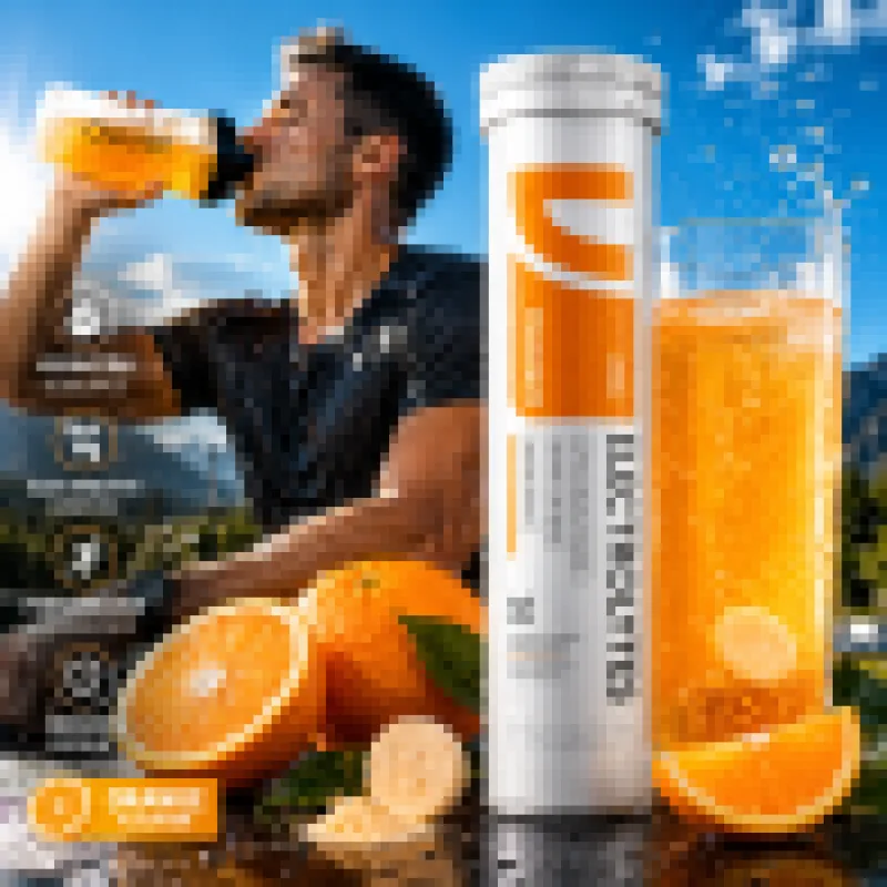 Electrolyte 20 effervescent tablets, orange