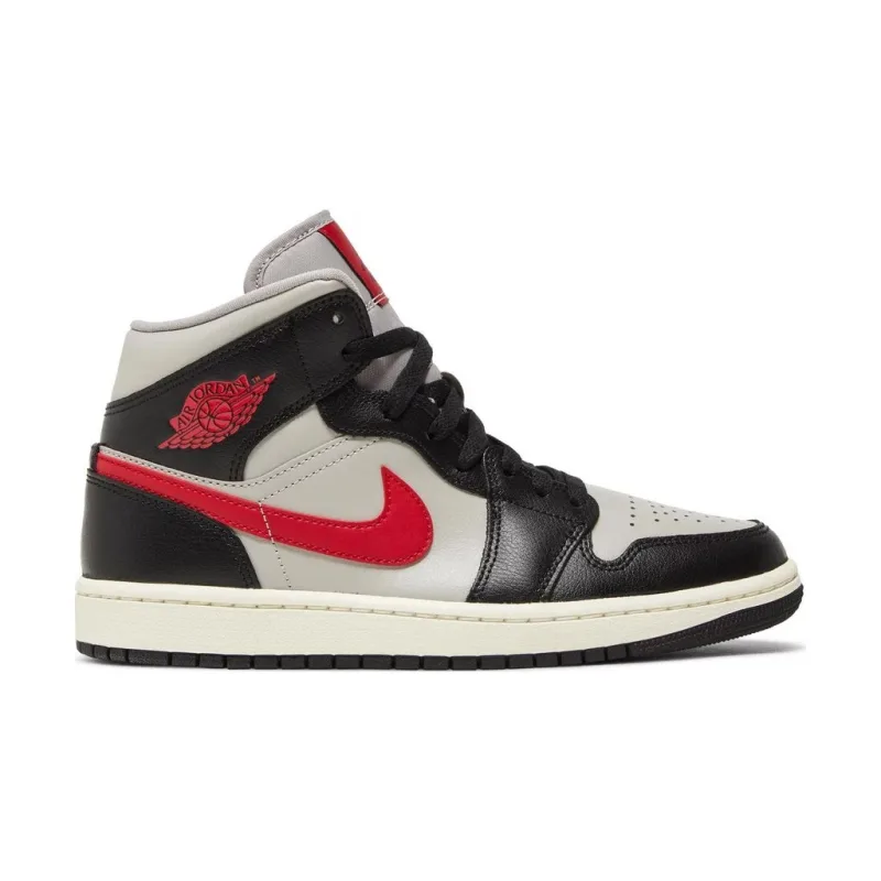 Jordan 1 Mid College Grey Red