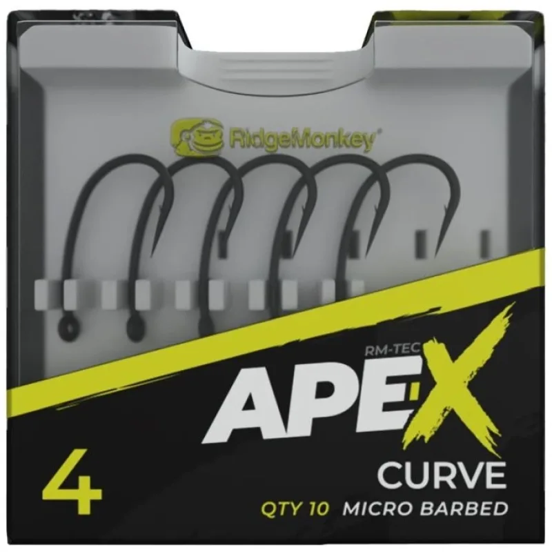 Háčky RidgeMonkey Ape-X Curve Barbed #8 10ks