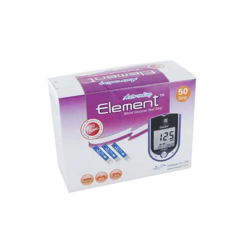Testovací proužky do glukometru Element Auto-coding, 50 ks